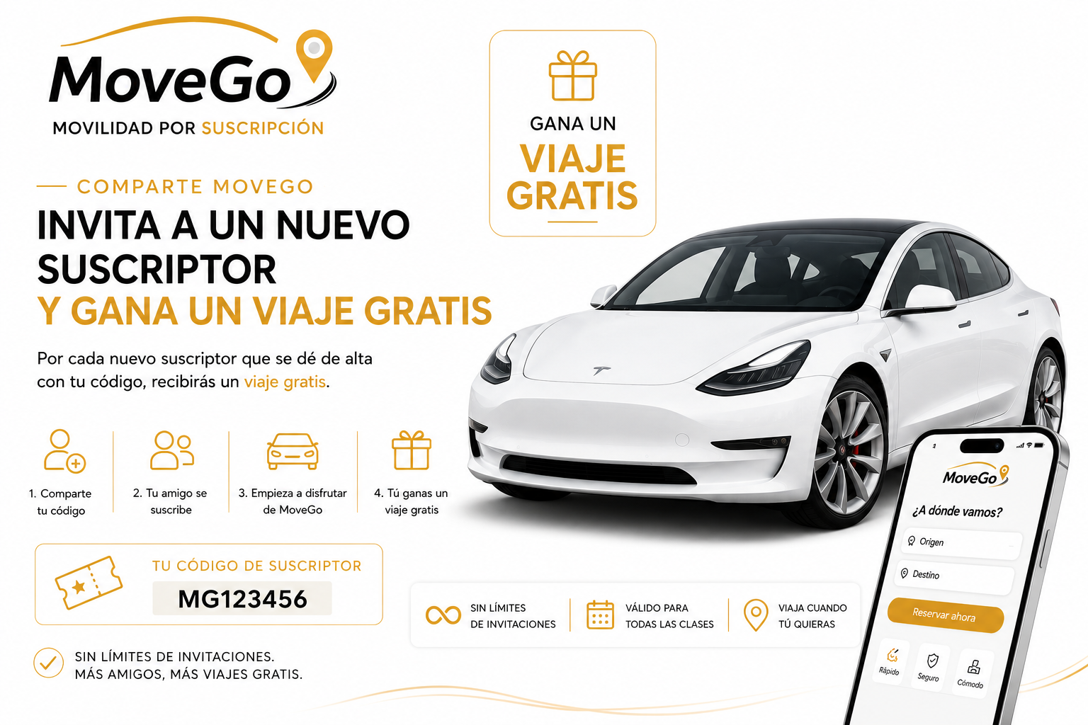 Promoción MoveGo recomienda viaje gratis